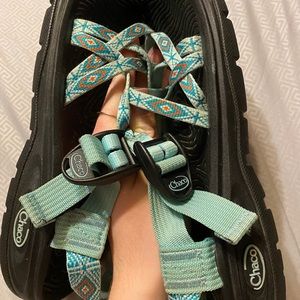 chacos aztec print